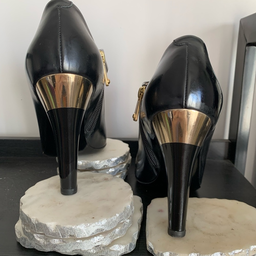 Emporio Armani Black Mary Jane Pumps - Picture 4 of 11